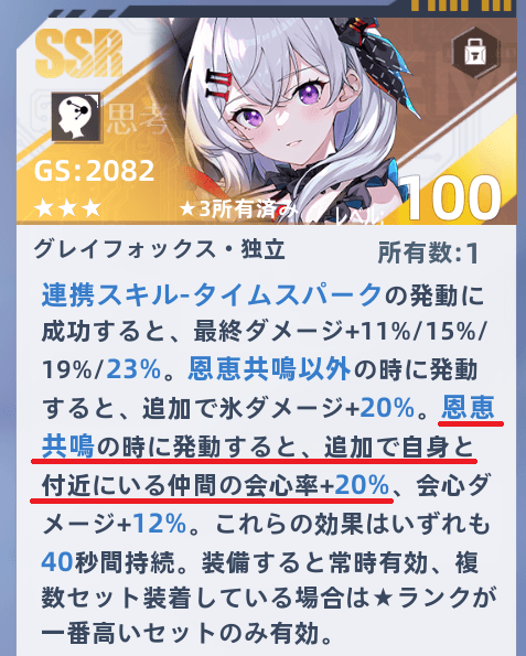 グレイフォックスで会心率は盛れるが...？