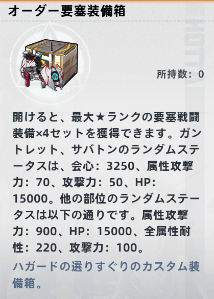 最初は配布防具を装備しよう