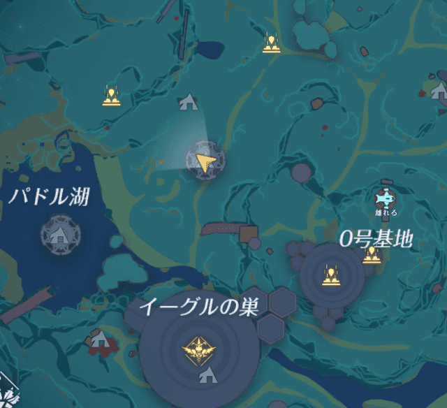 0号基地付近浮島