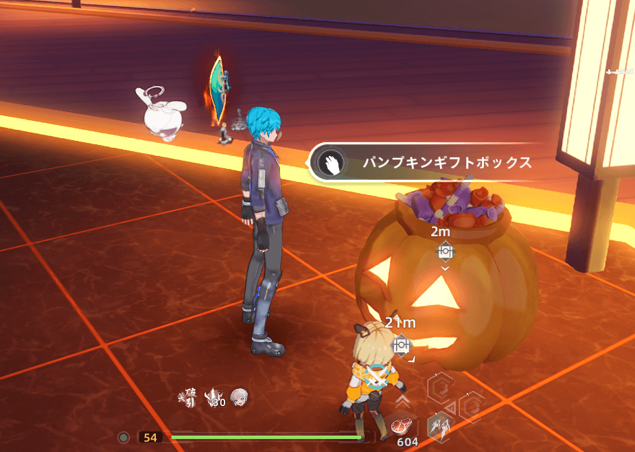 カボチャの箱を開けるだけで終わり